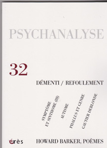 Psychanalyse (3/2015 : Démenti/refoulement)
