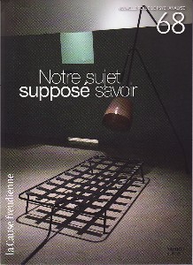La Cause Freudienne (2/2008 : Notre sujet supposé savoir)