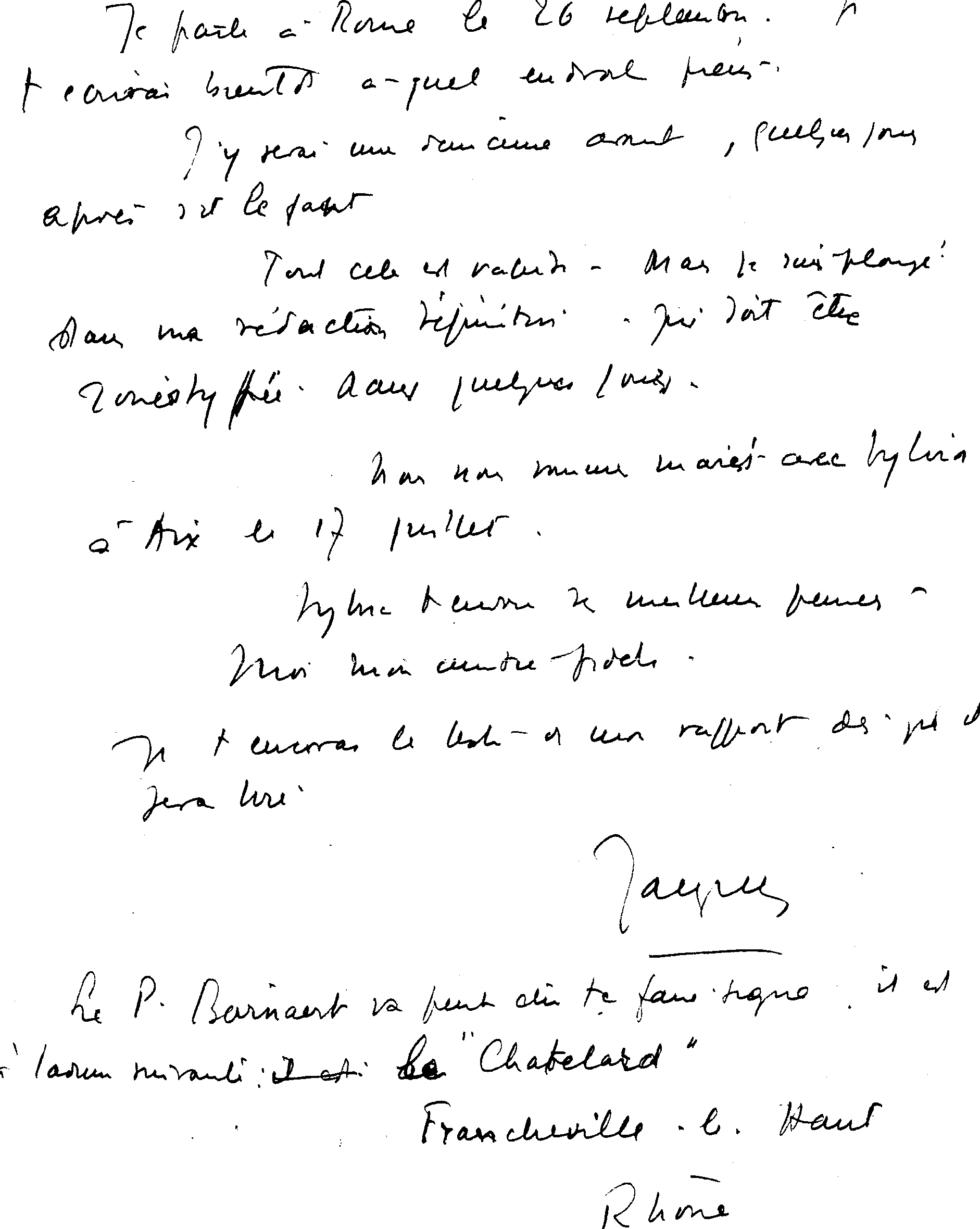 Lettres de Jacques à Marc Lacan