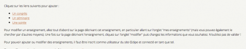 enseignement