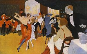 En el cabaret, por Lorenzi (1920)