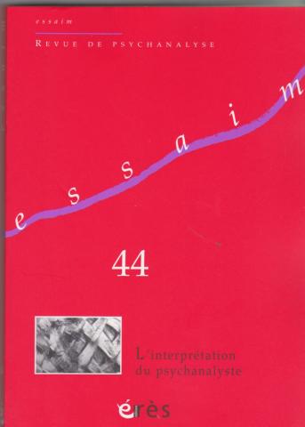 L'interprétation du psychanalyste