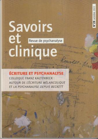Ecriture et psychanalyse