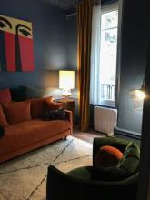 Cabinet 1 - divan 3 places et fauteuil avec rangement