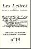 Les lettres de la Société de Psychanalyse Freudienne (6/2008 : Les écrivains sont-ils nos maîtres ou nos pairs ?)